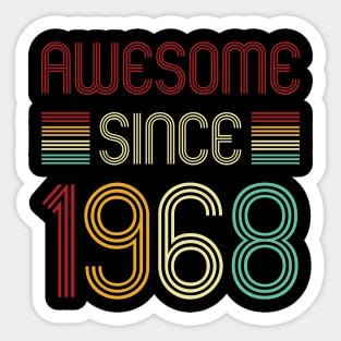 Vintage Awesome Since 1968 Sticker